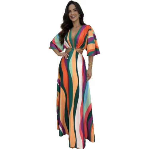 Robe longue imprimé