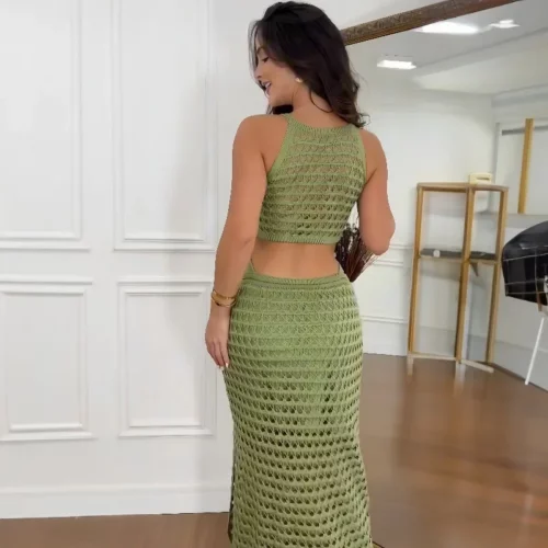 Robe en maille transparente – Image 5