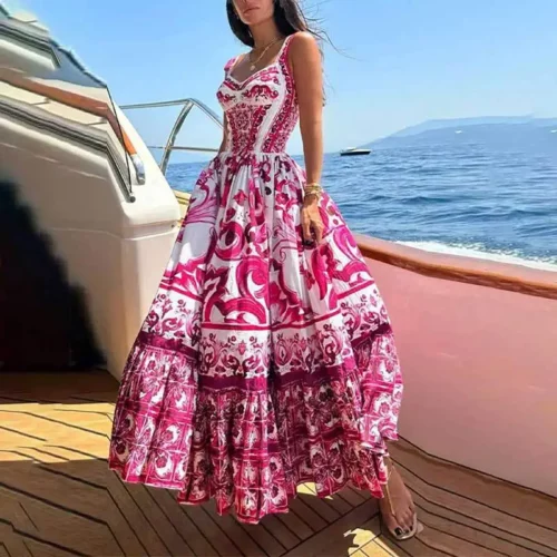 Robe avec motif imprimé