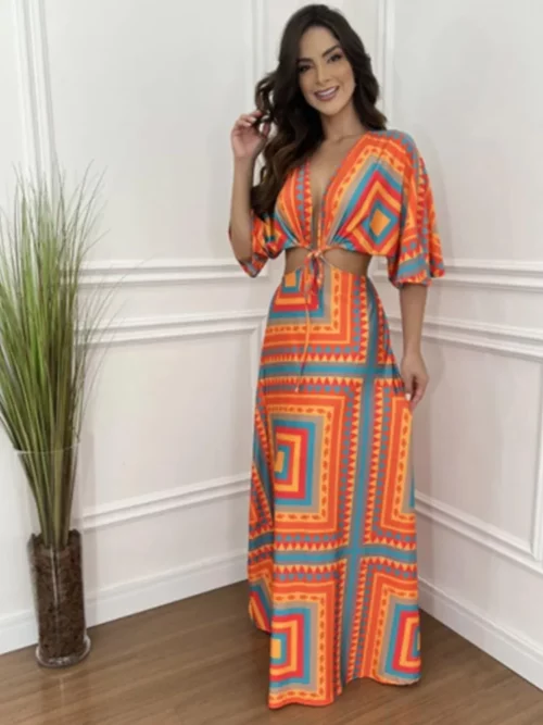 Robe longue imprimé – Image 3