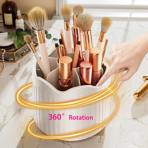 Porte pinceaux de maquillage rotatif à 360 degrés – Image 4