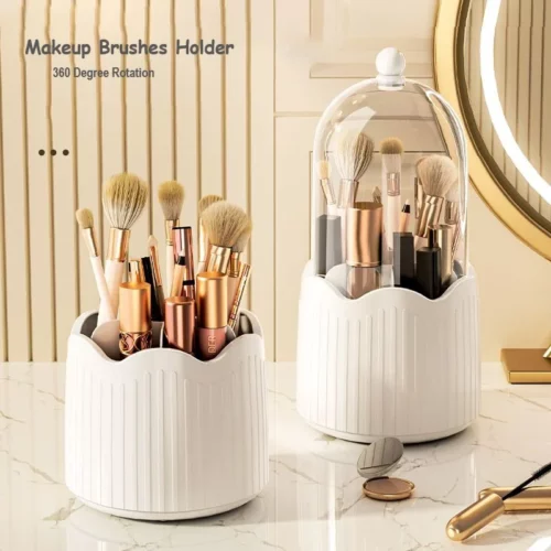 Porte pinceaux de maquillage rotatif à 360 degrés – Image 3