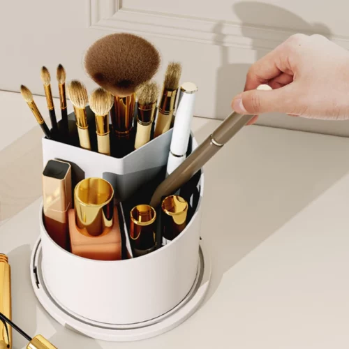Boîte de rangement rotative pour rangement d'outils de maquillage – Image 4